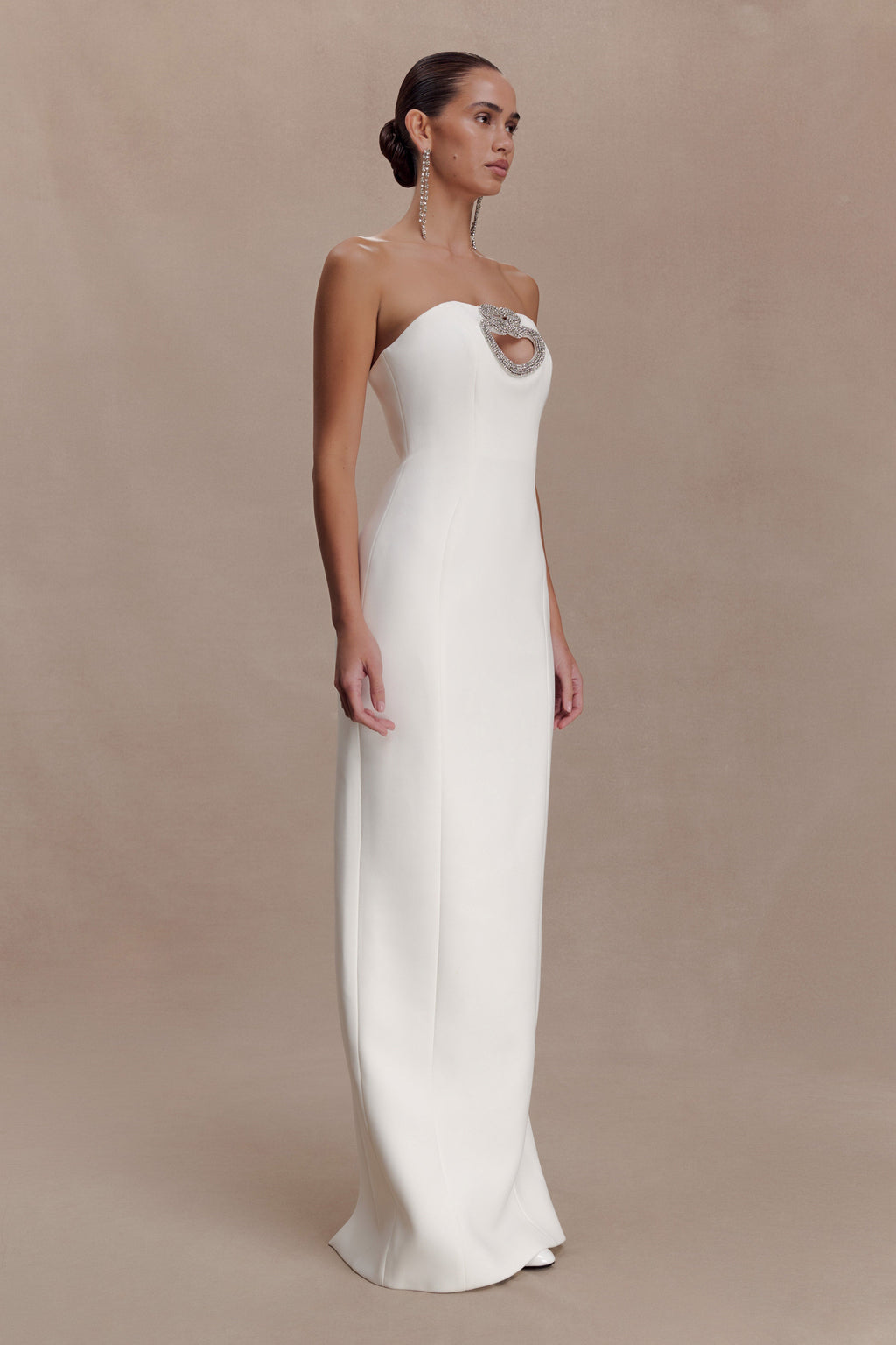 Hilda Embellished Strapless Maxi Dress