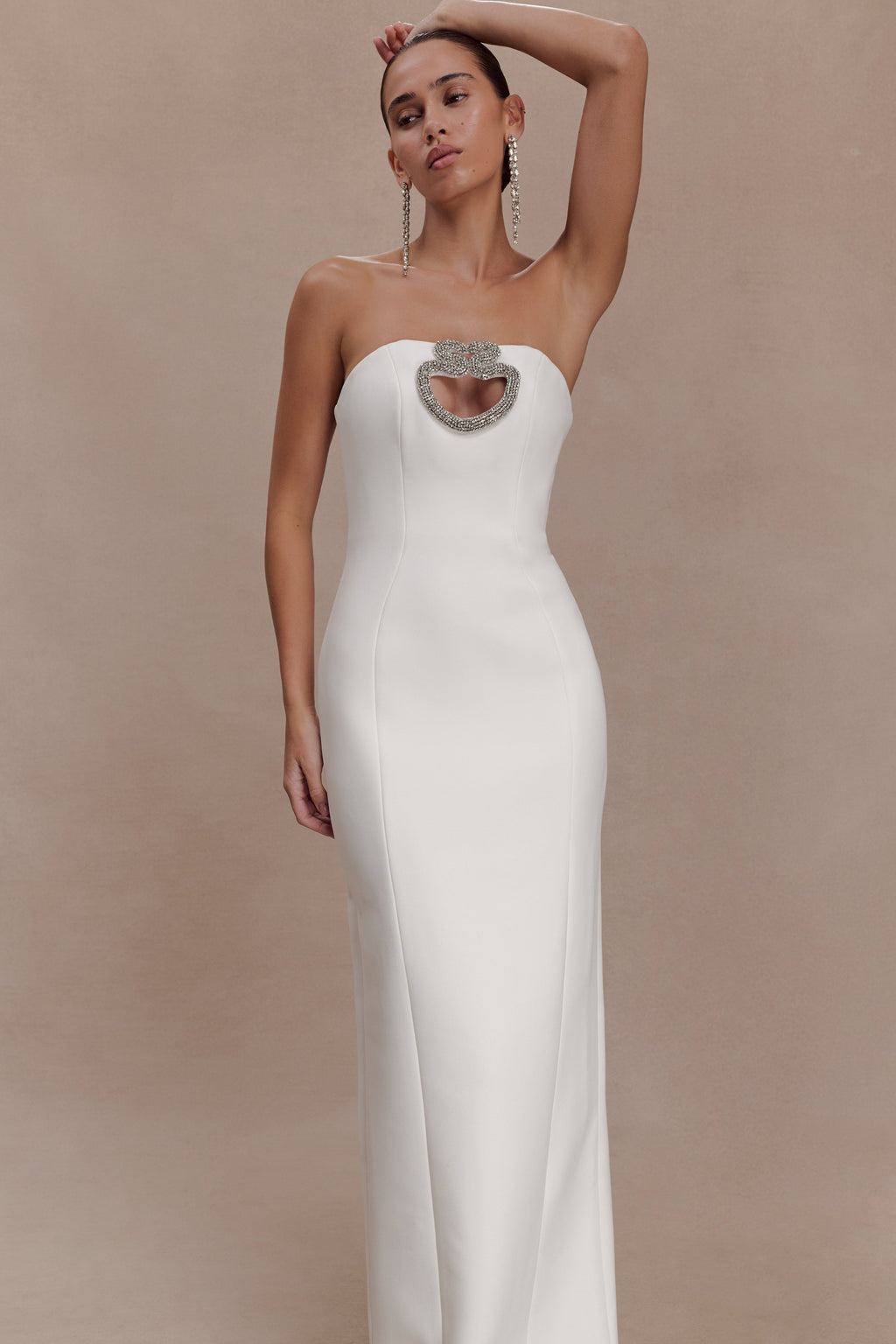 Hilda Embellished Strapless Maxi Dress