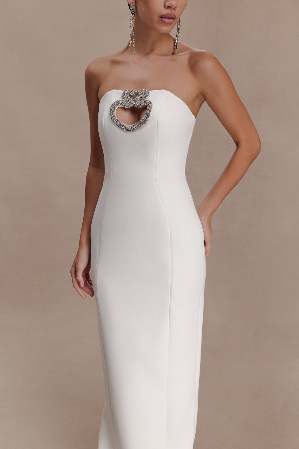 Hilda Embellished Strapless Maxi Dress