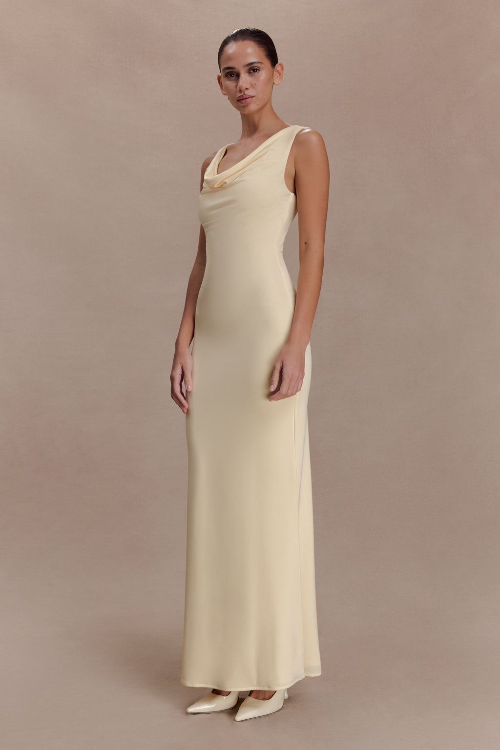 Marta Slinky Cowl Maxi Dress