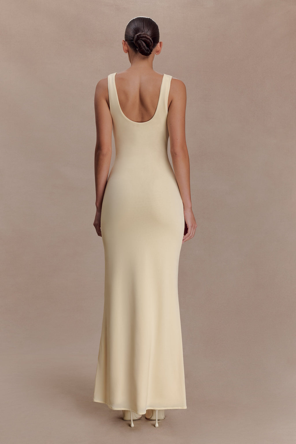 Marta Slinky Cowl Maxi Dress in Lemon – Chic&Drifts