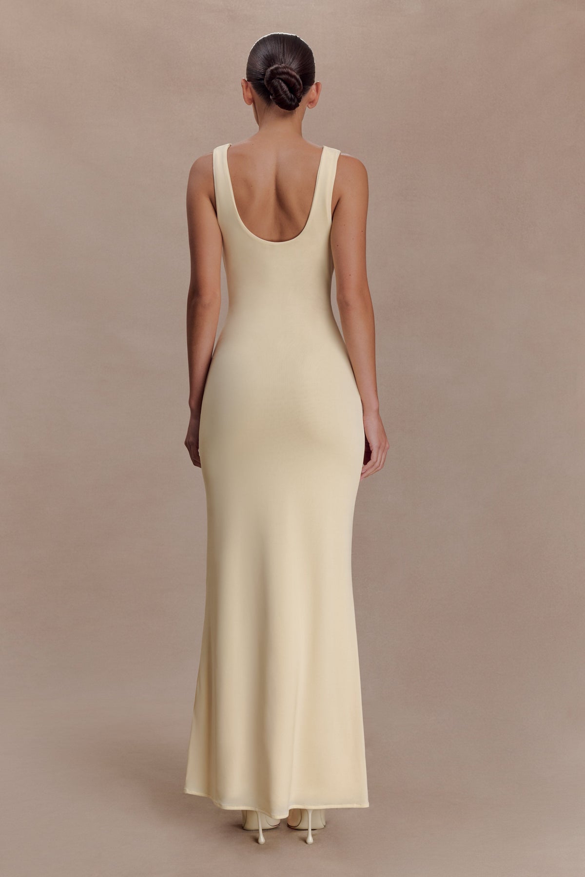 Marta Slinky Cowl Maxi Dress in Lemon – Chic&Drifts