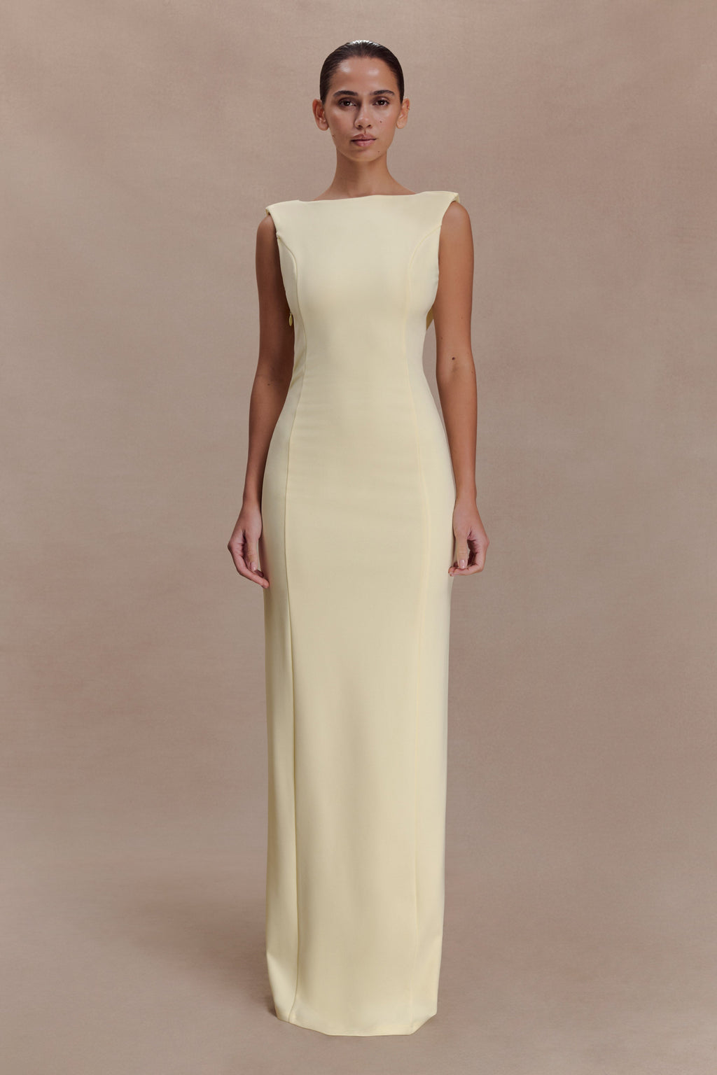 Galilea Crepe Draped Maxi Dress