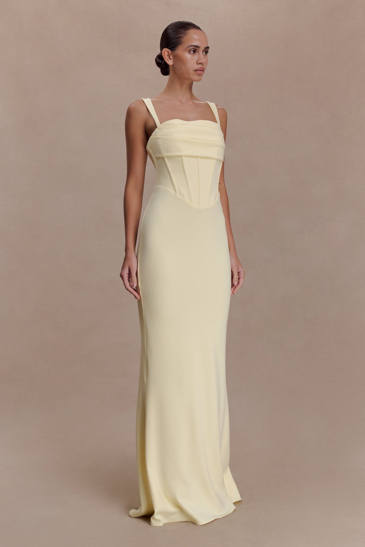 Luella Crepe Corset Maxi Dress in Cornflower Blue – Chic&Drifts
