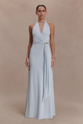 Veda Slinky Halter Maxi Dress