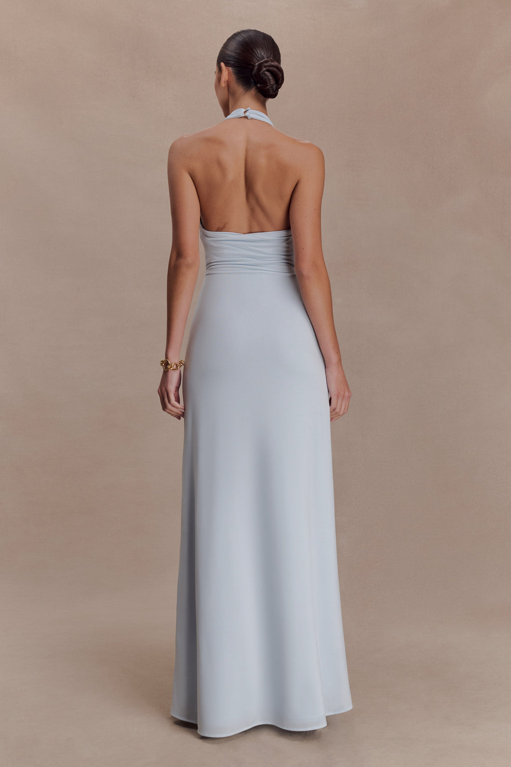 Veda Slinky Halter Maxi Dress