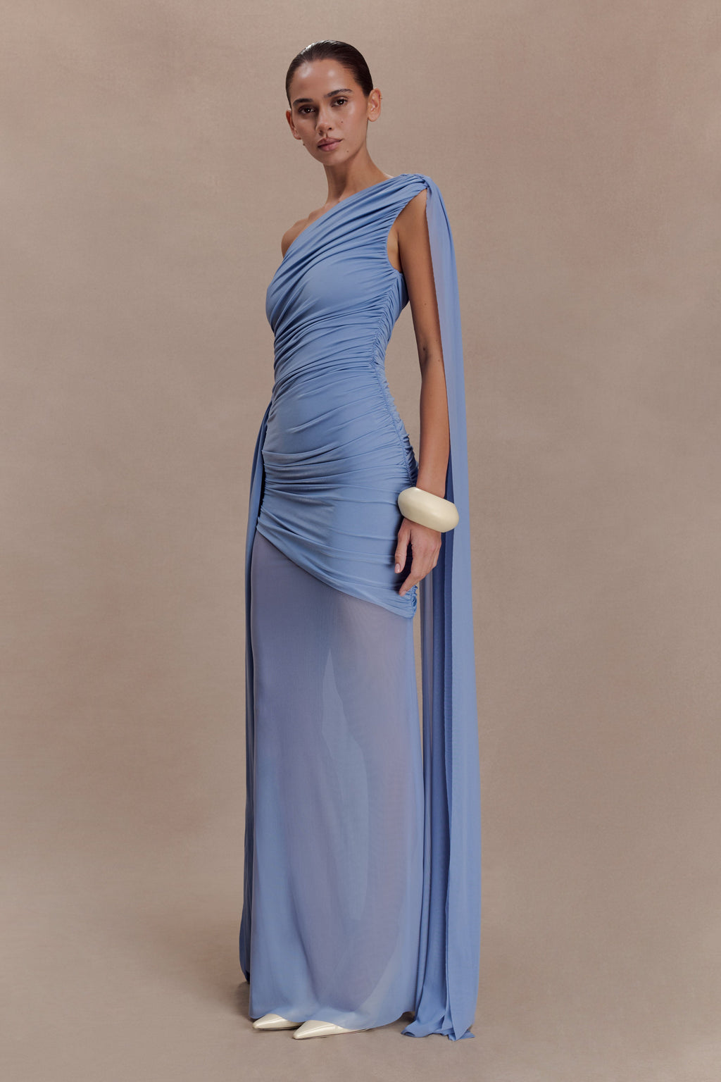 Asher Slinky One Shoulder Maxi Dress