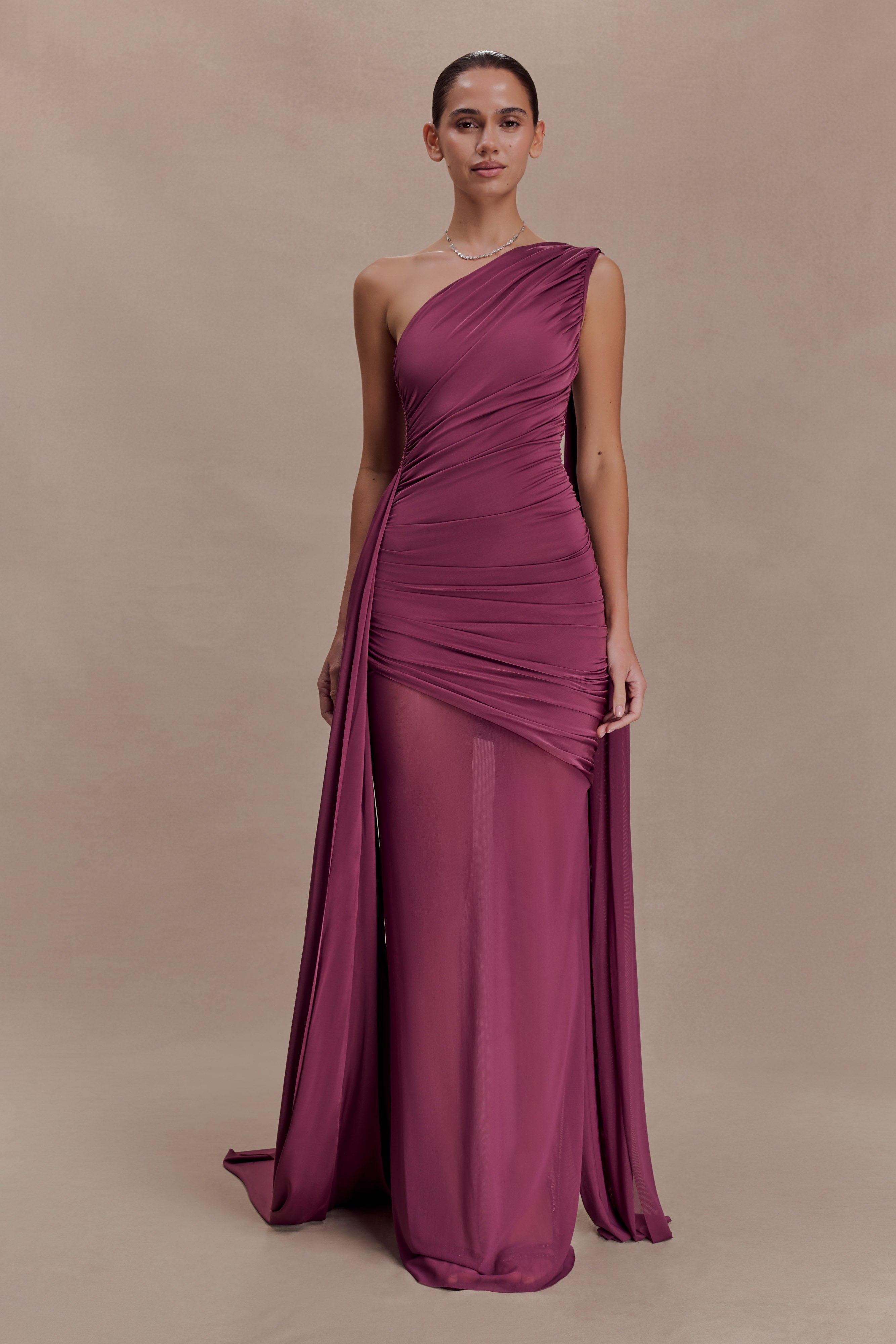 Asher Slinky One Shoulder Maxi Dress