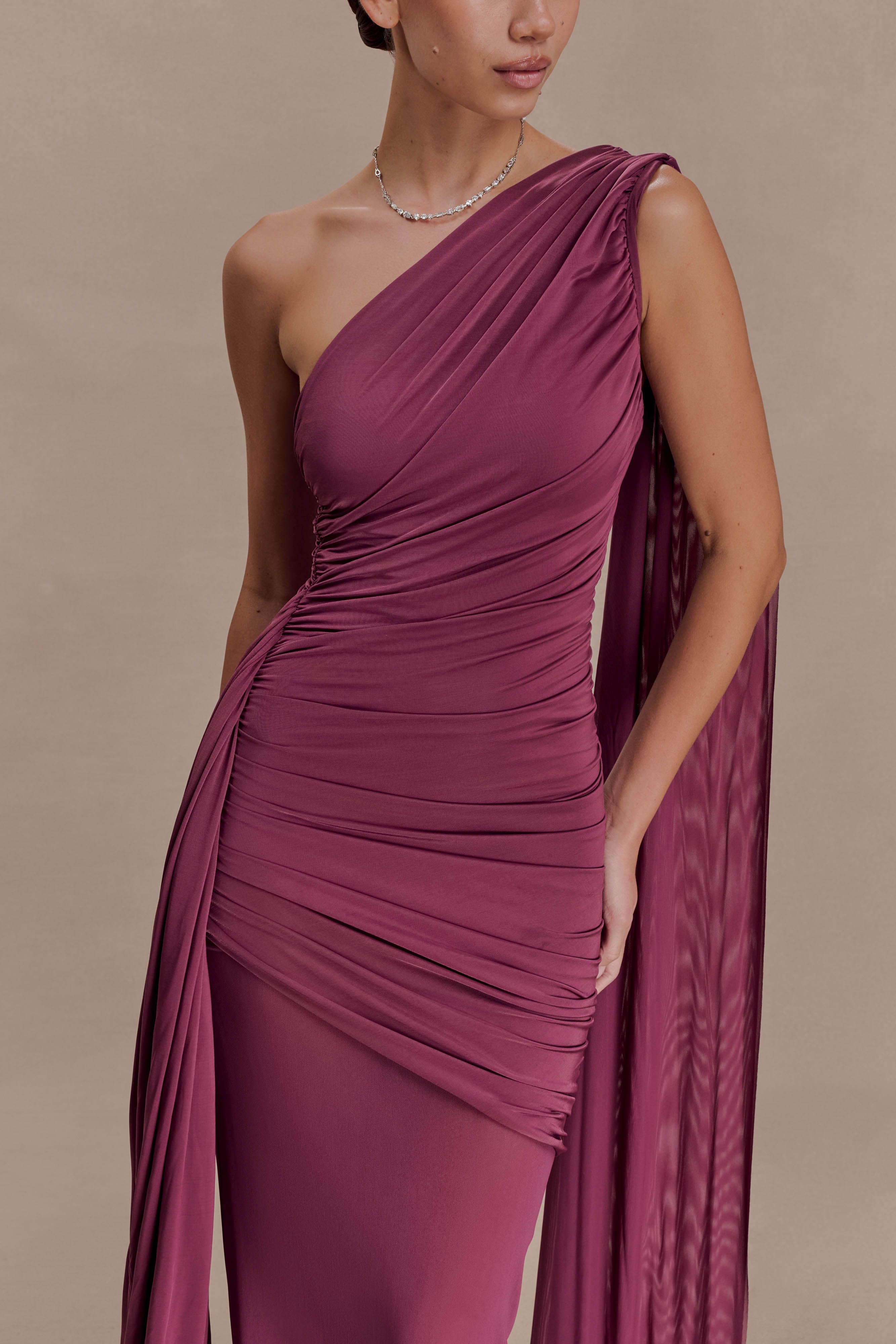Asher Slinky One Shoulder Maxi Dress