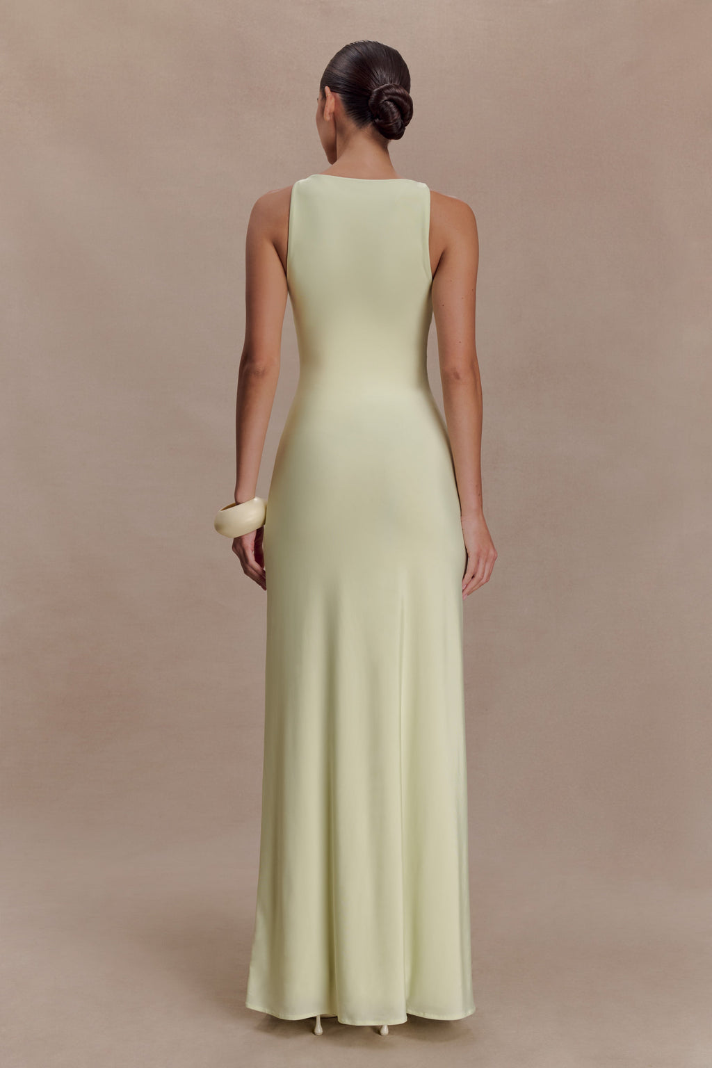 Perrie Slinky Ruched Maxi Dress