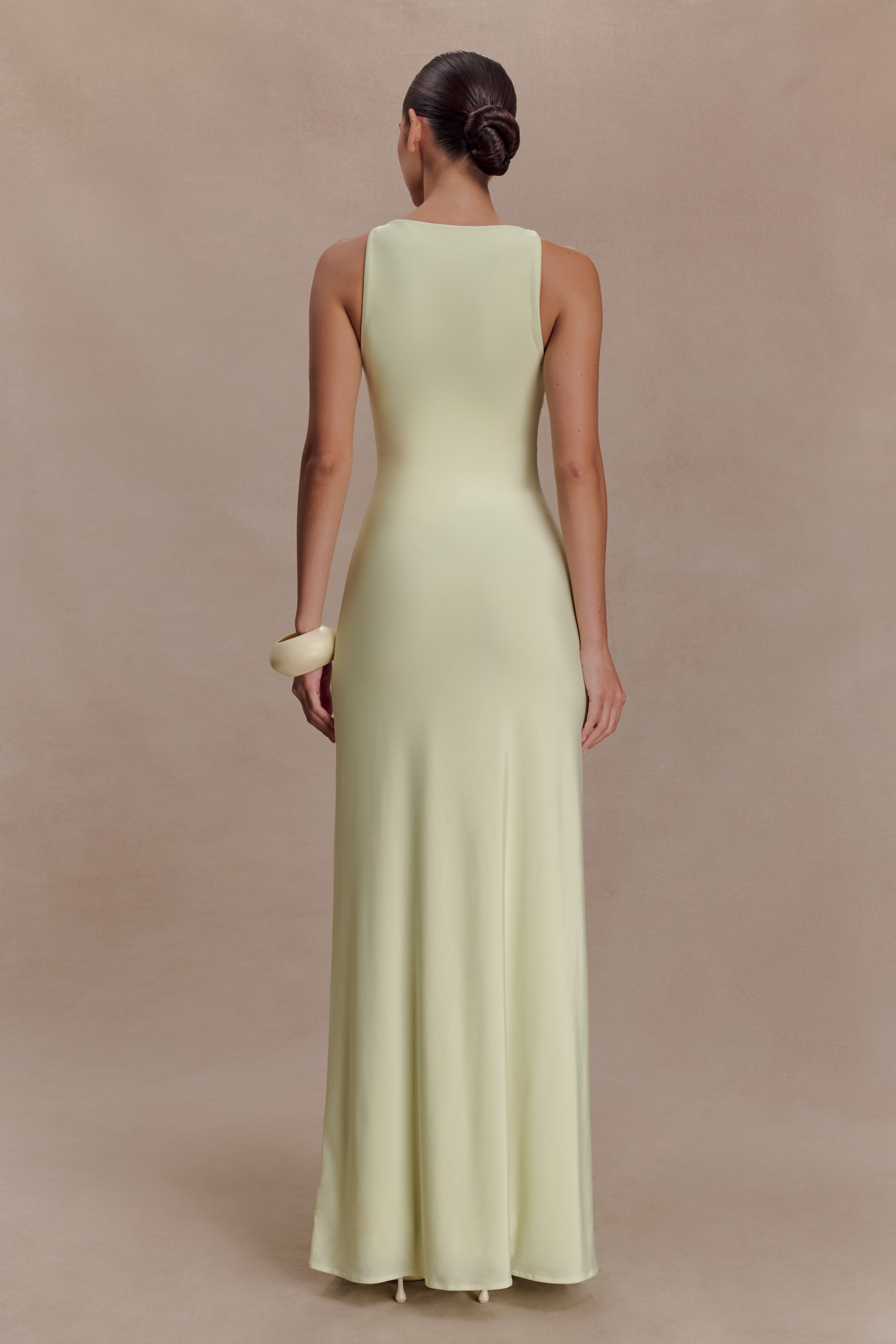 Perrie Slinky Ruched Maxi Dress