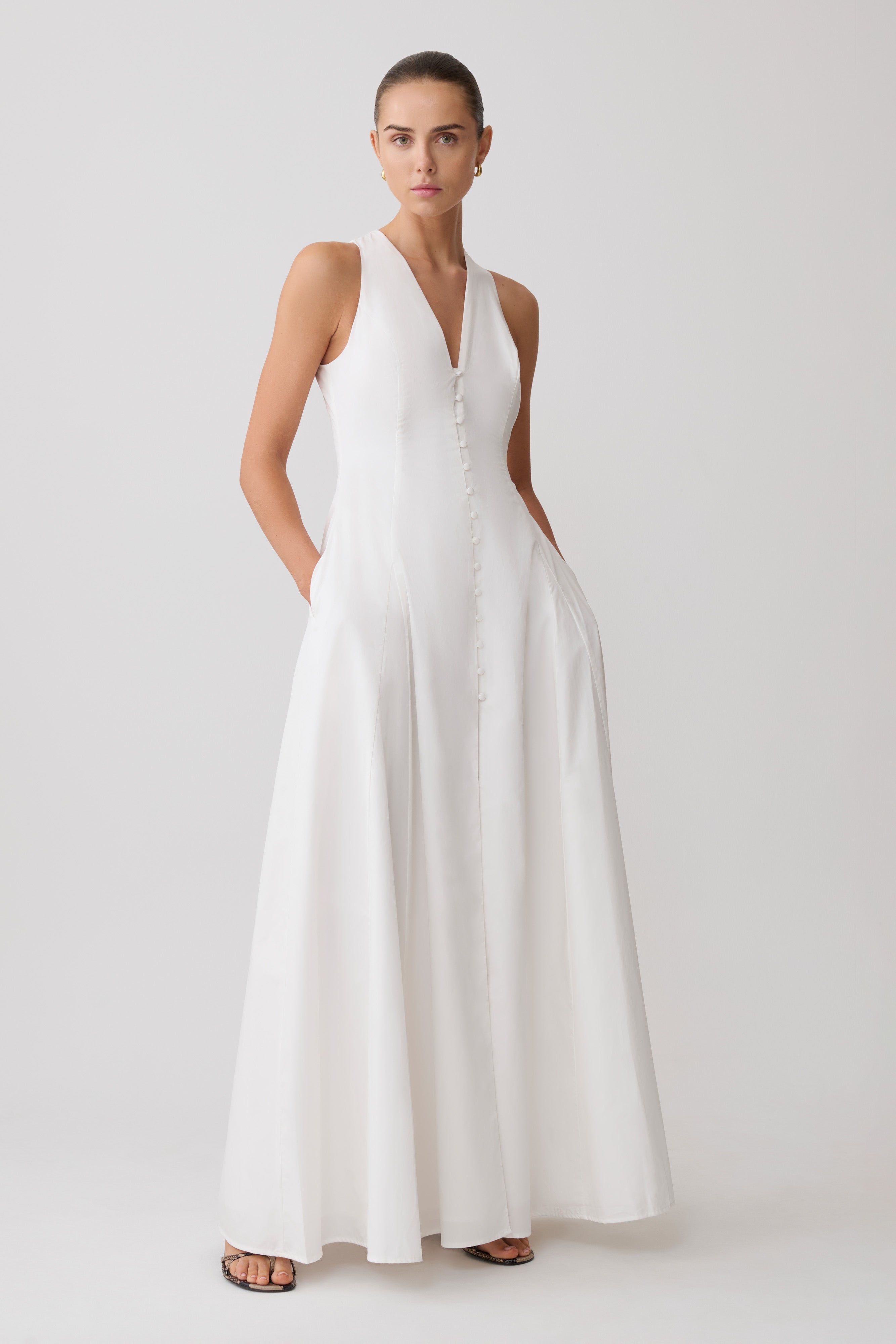 Sienna Button Down Maxi Dress