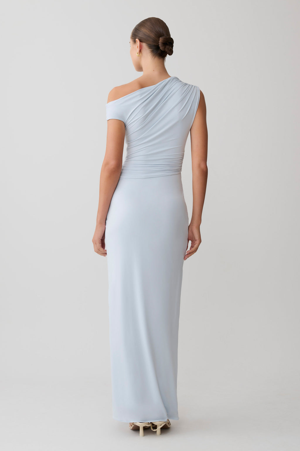 Alyn Off Shoulder Draped Maxi Dress