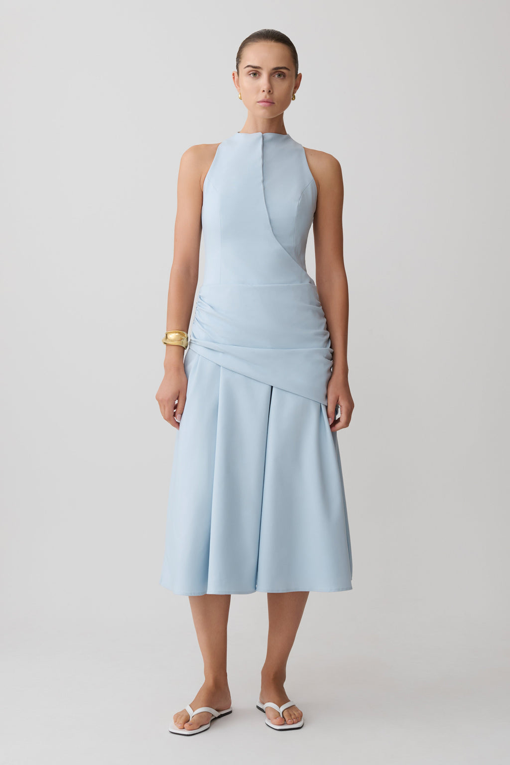 Emily Wrapped Waist Midi Dress