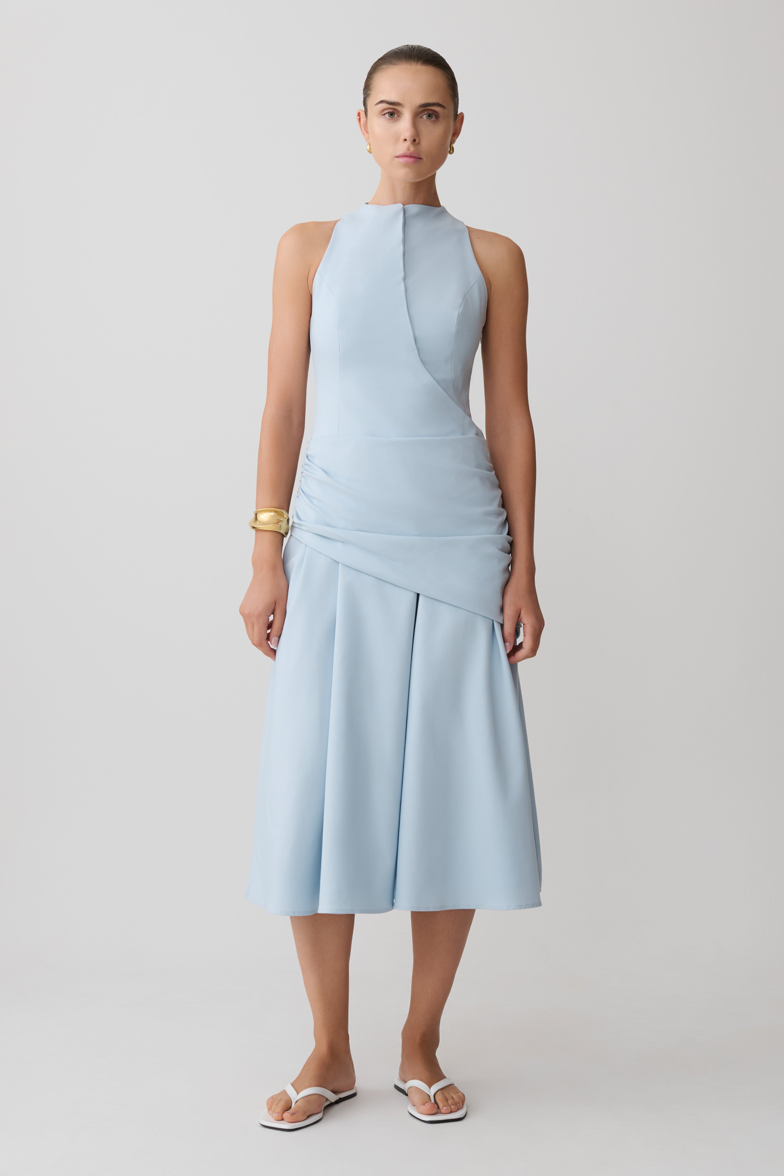 Emily Wrapped Waist Midi Dress