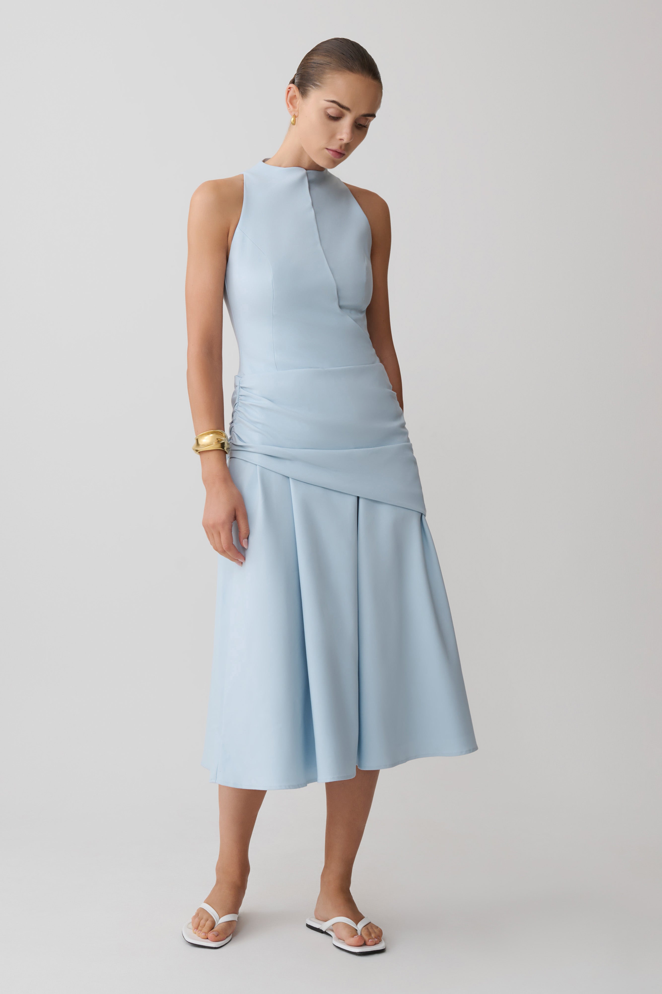 Emily Wrapped Waist Midi Dress