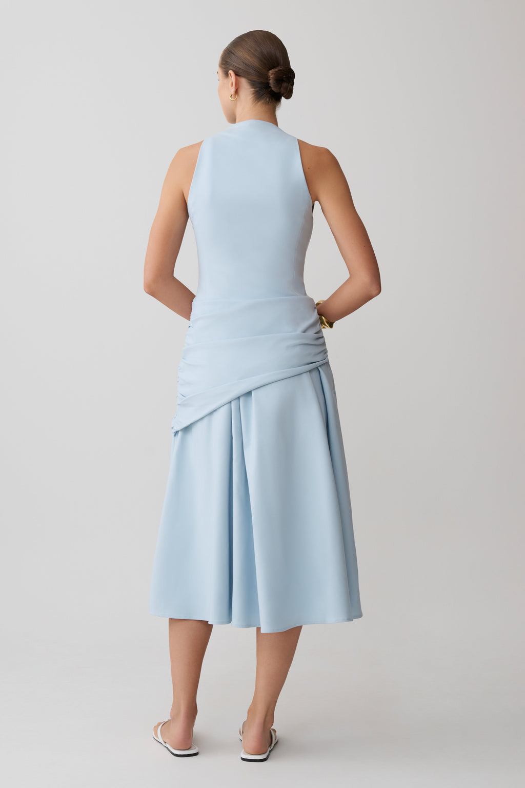Emily Wrapped Waist Midi Dress