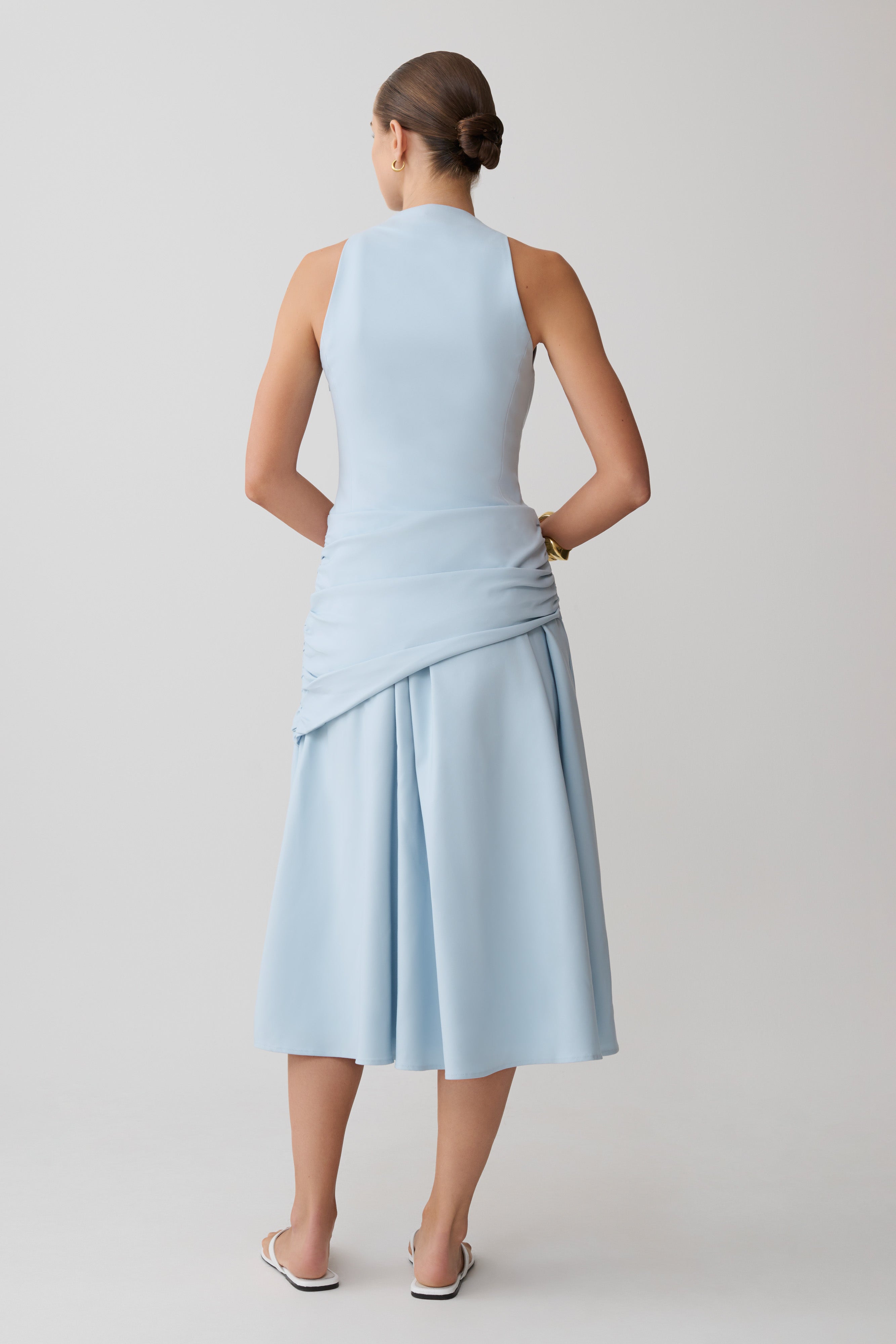 Emily Wrapped Waist Midi Dress