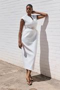 Livia V Neck Linen Maxi Dress