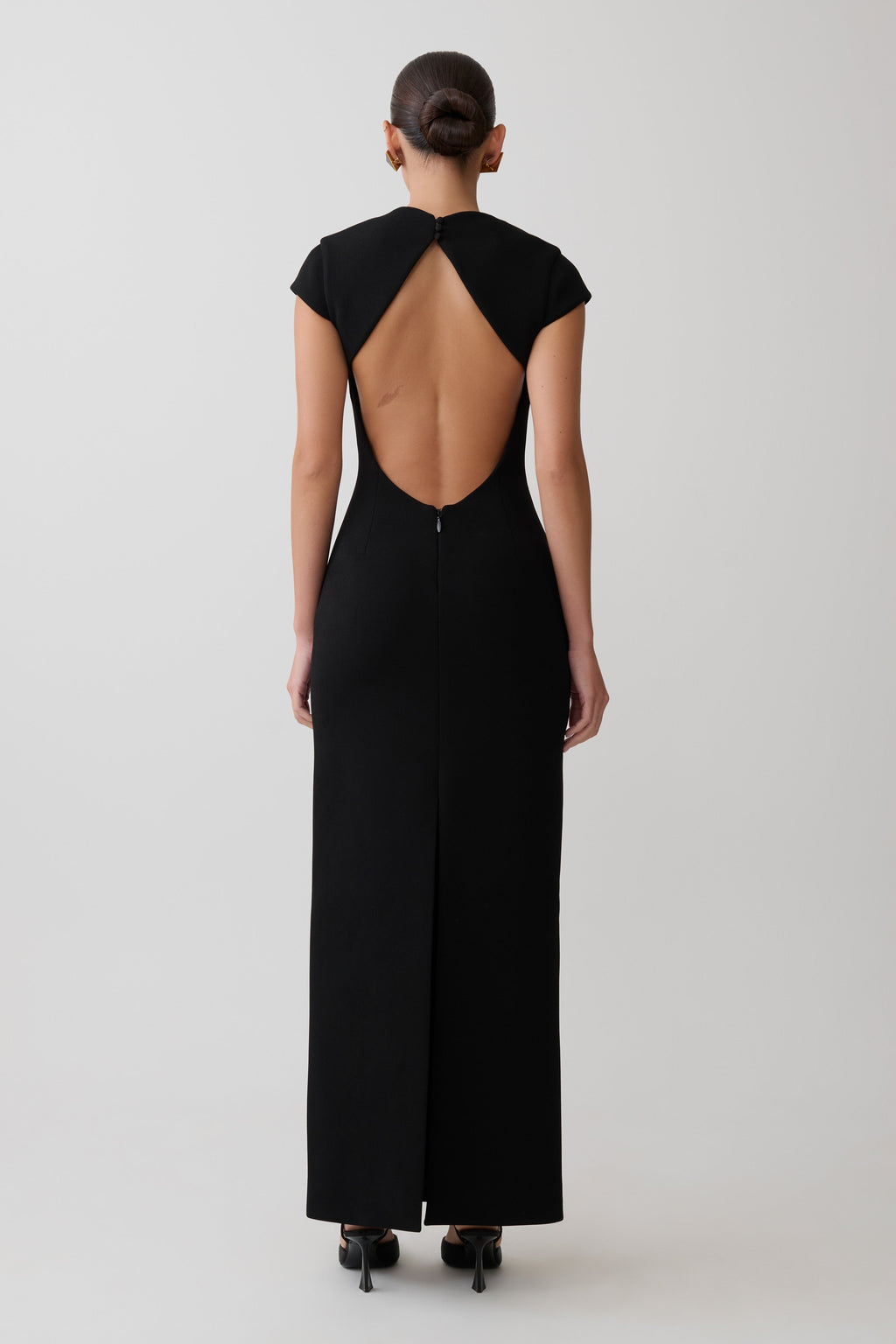 Briella V Neck Suiting Maxi Dress