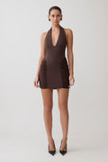 Anari Gathered Scuba Mini Dress