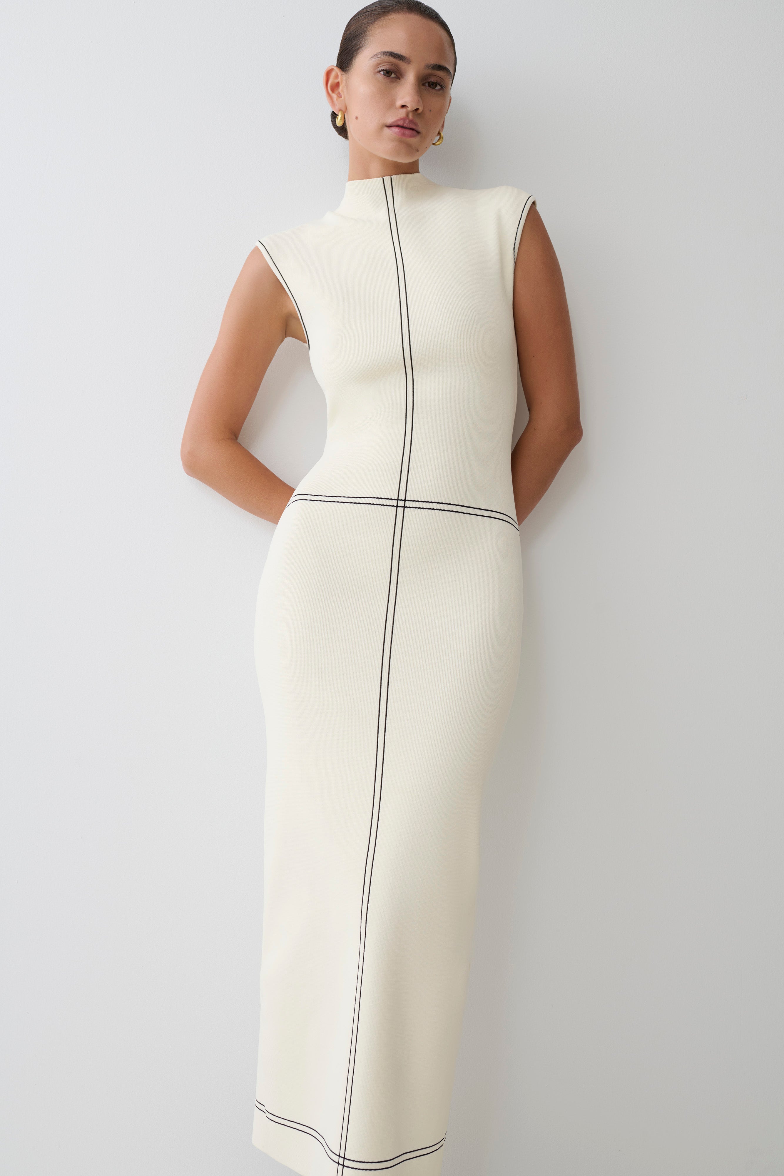 Malone Bandage Knit Midi Dress