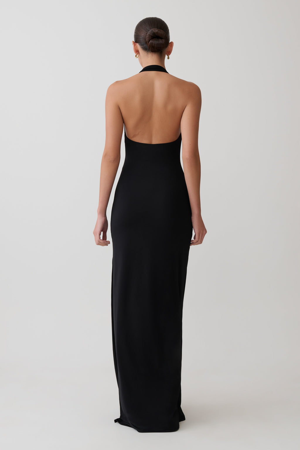 Khanh Slinky Halter Maxi Dress