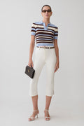 Mary Denim Capris in White – Chic&Drifts
