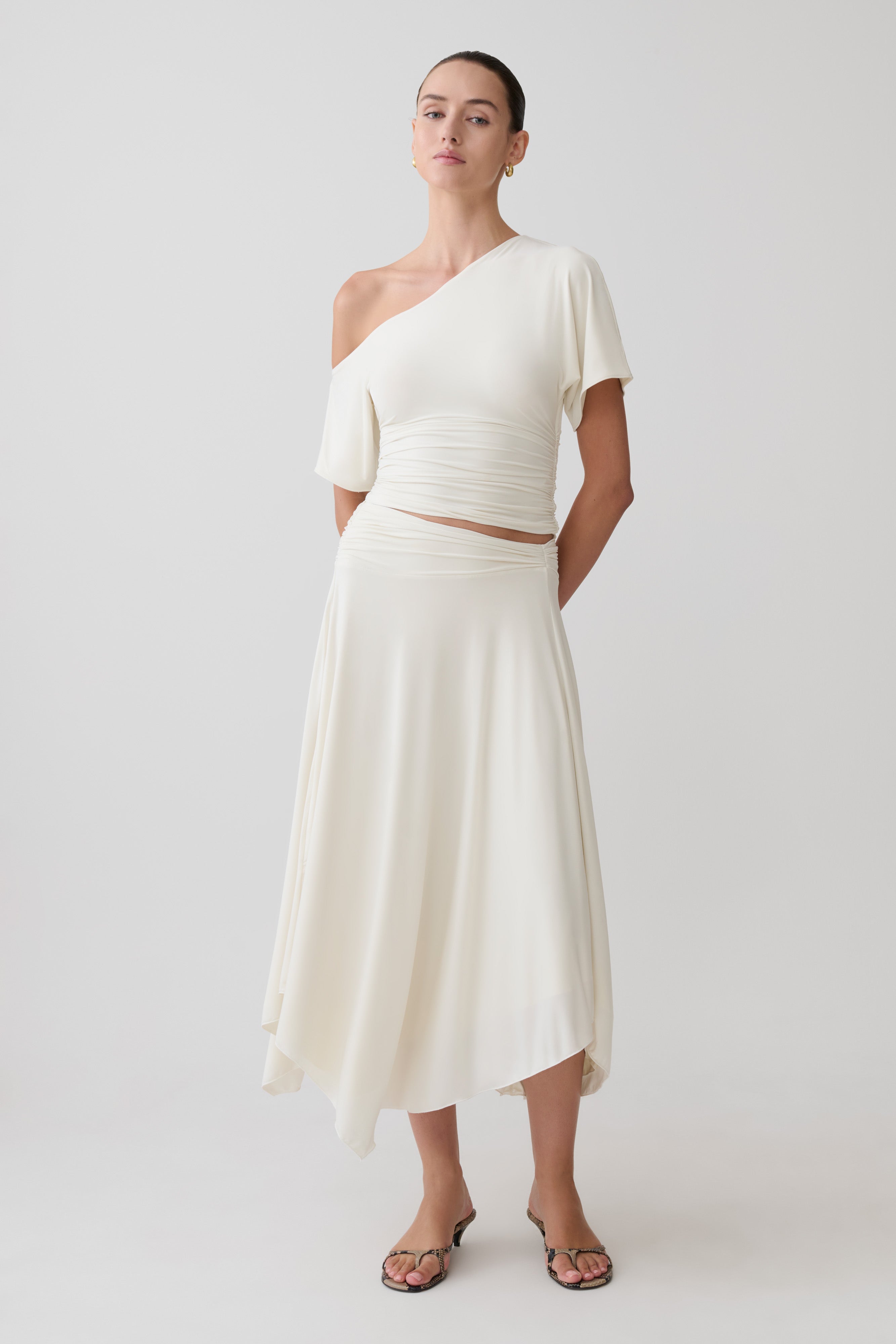 Luu Slinky Midi Skirt