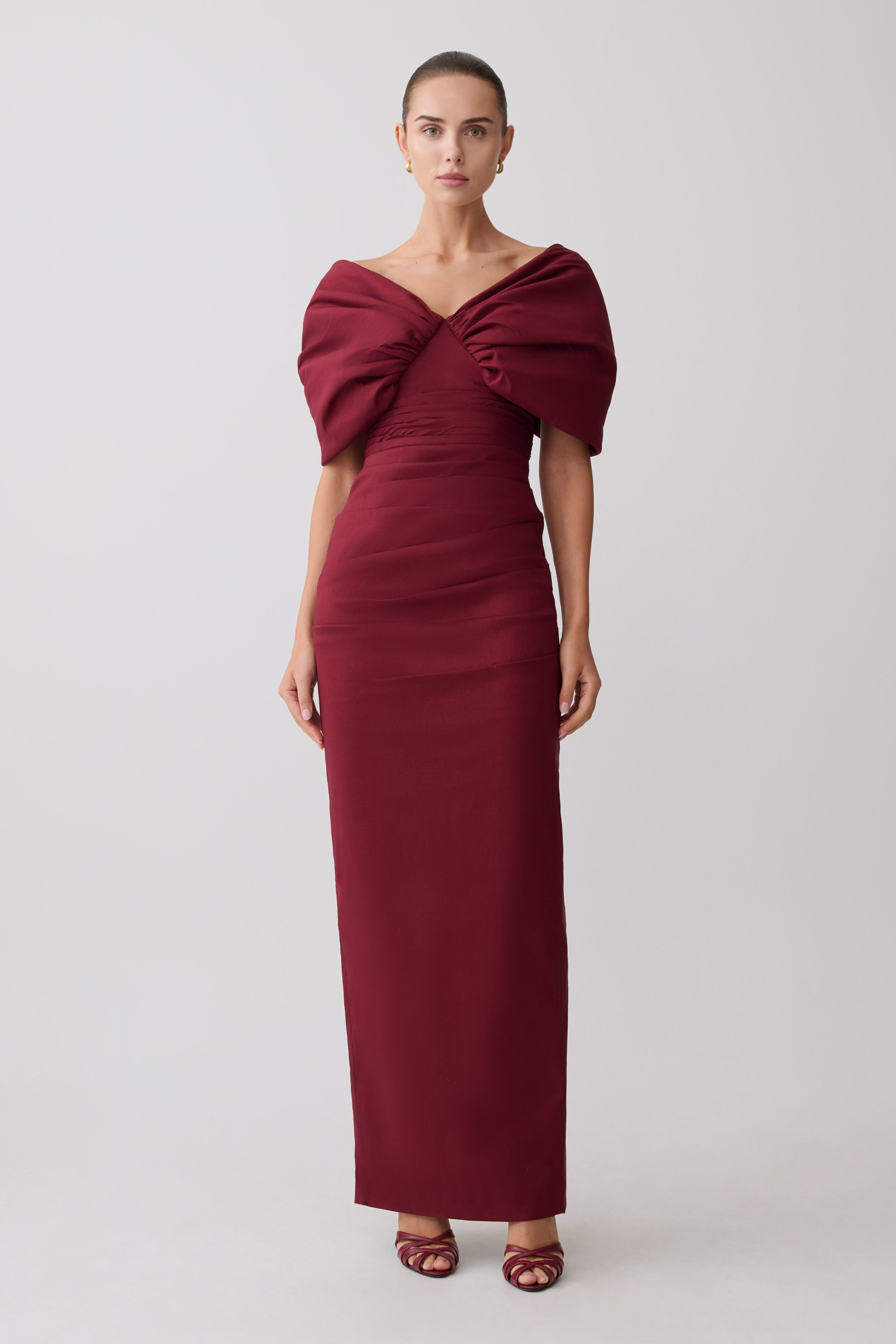 Thelma Bardot Maxi Dress
