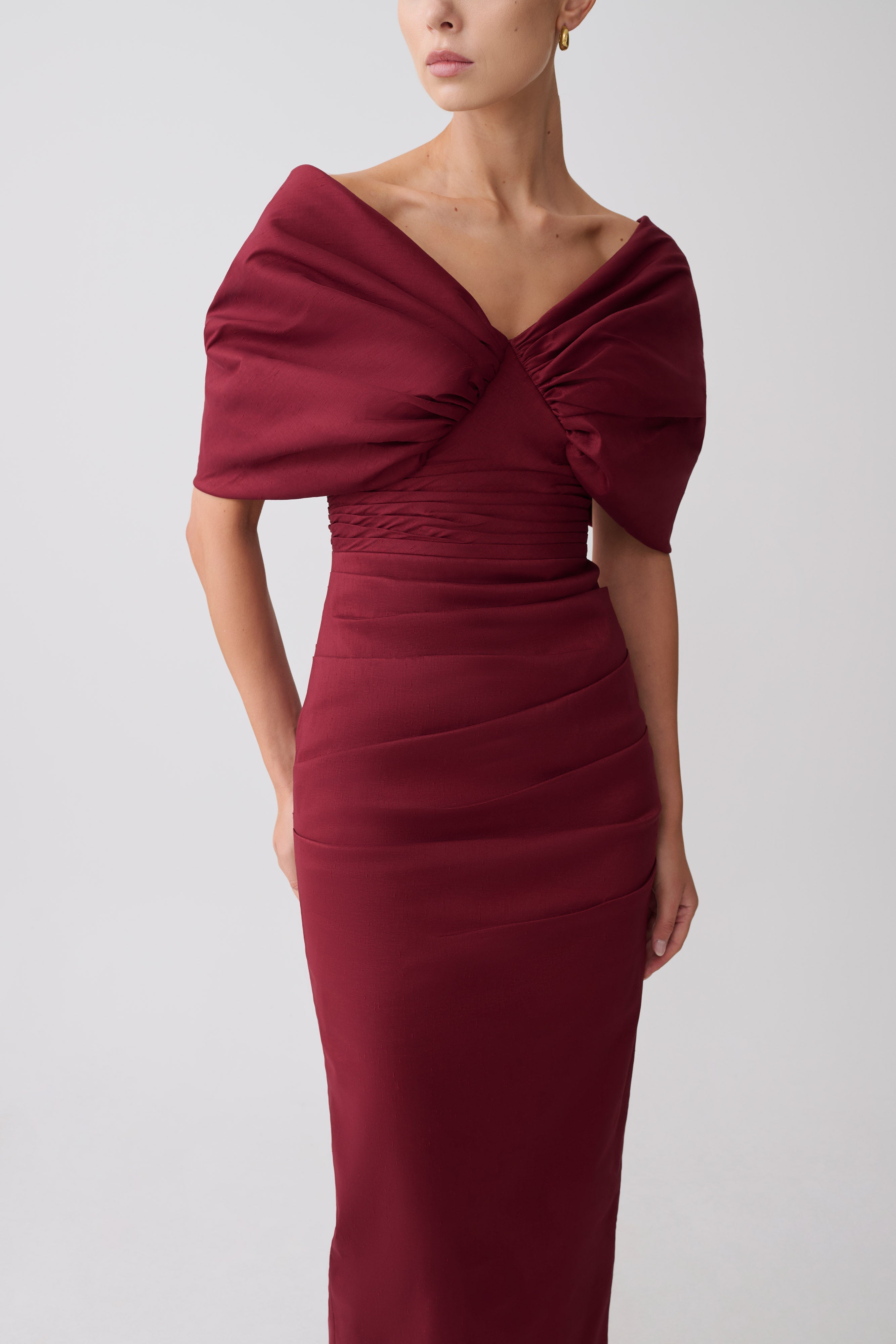 Thelma Bardot Maxi Dress
