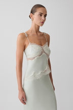 Nina Satin And Lace Camisole in Black/Ivory – Chic&Drifts