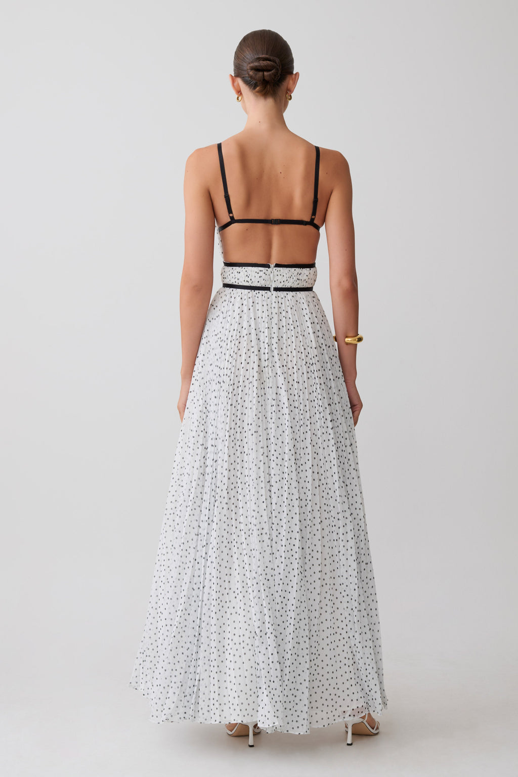 Clarisse Pleated Maxi Dress