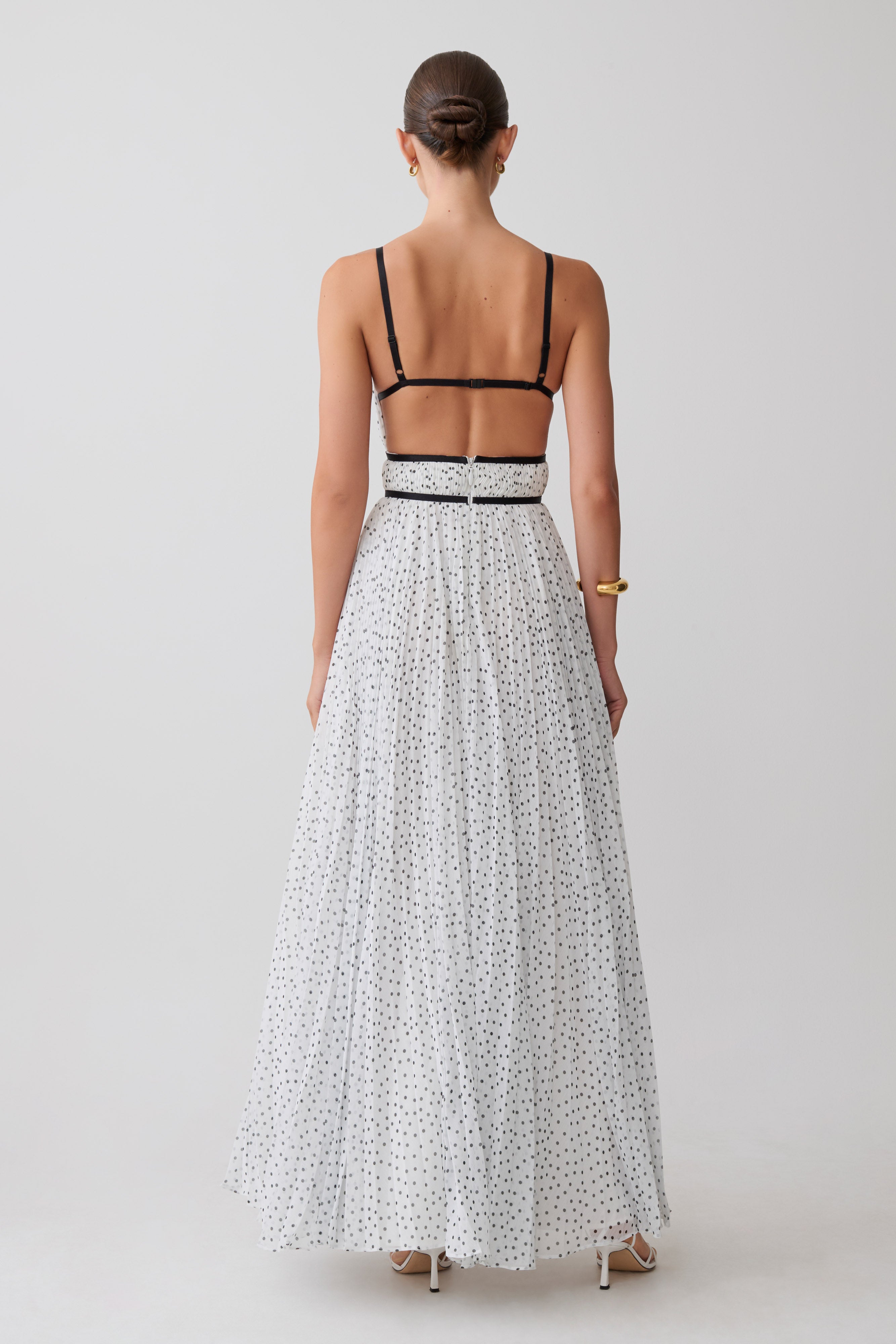 Clarisse Pleated Maxi Dress