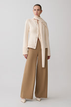 Lara Knit Cardigan With Scarf in Ivory – Chic&Drifts