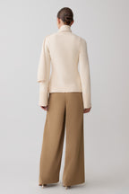 Lara Knit Cardigan With Scarf in Ivory – Chic&Drifts