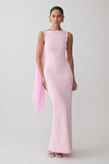 Farid Bandage Maxi Dress With Chiffon