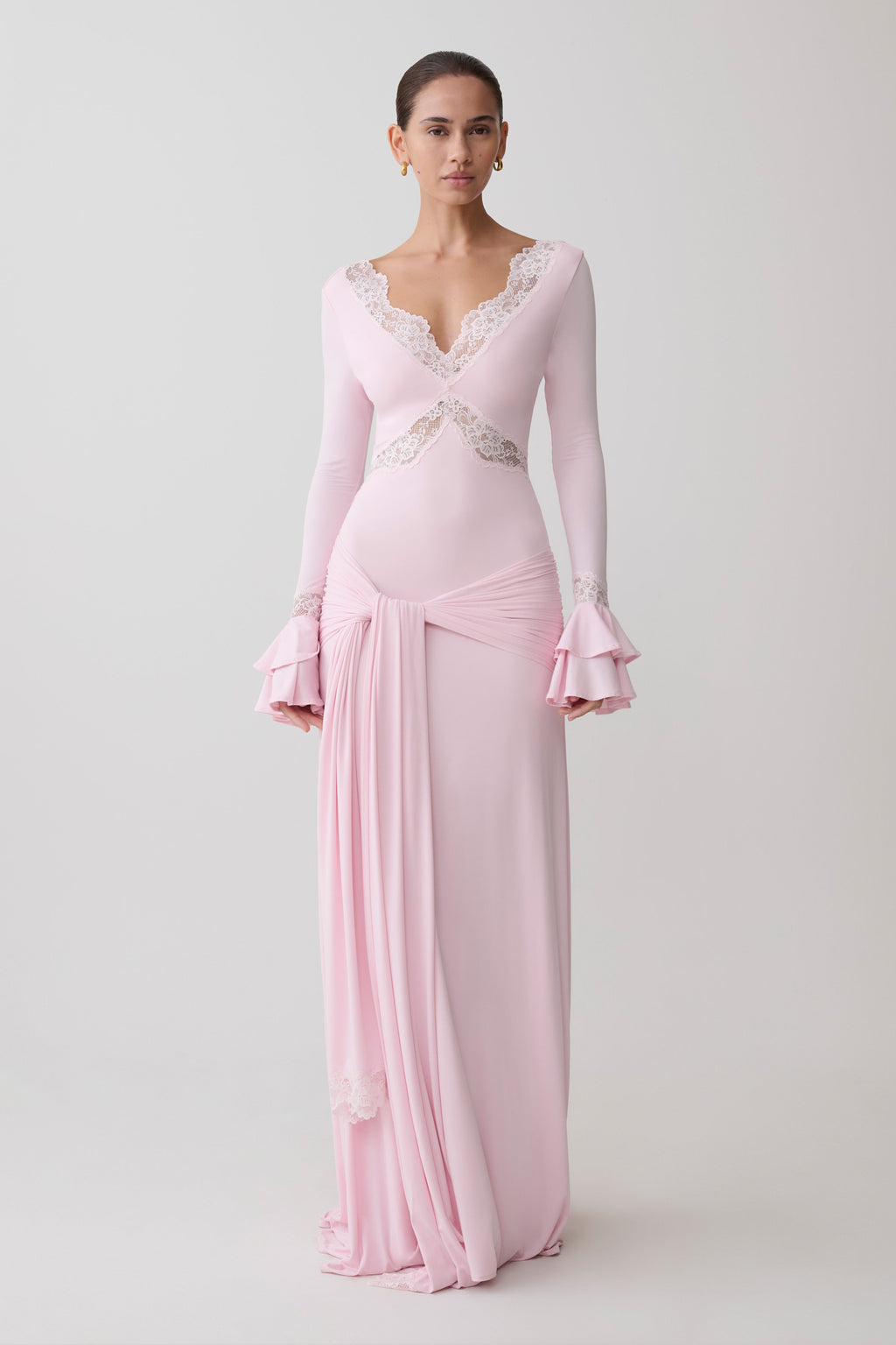 Electra Slinky Lace Maxi Dress
