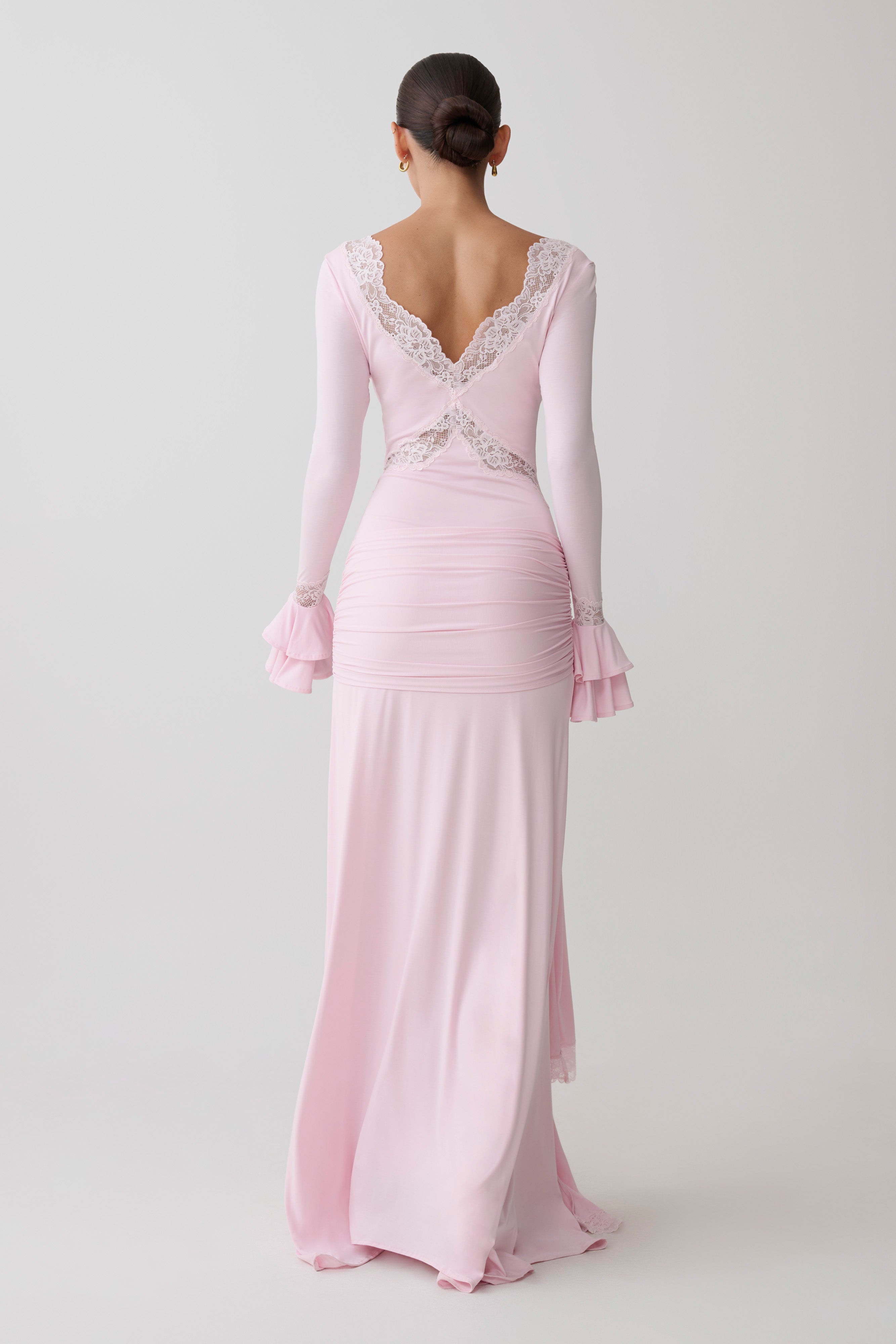 Electra Slinky Lace Maxi Dress