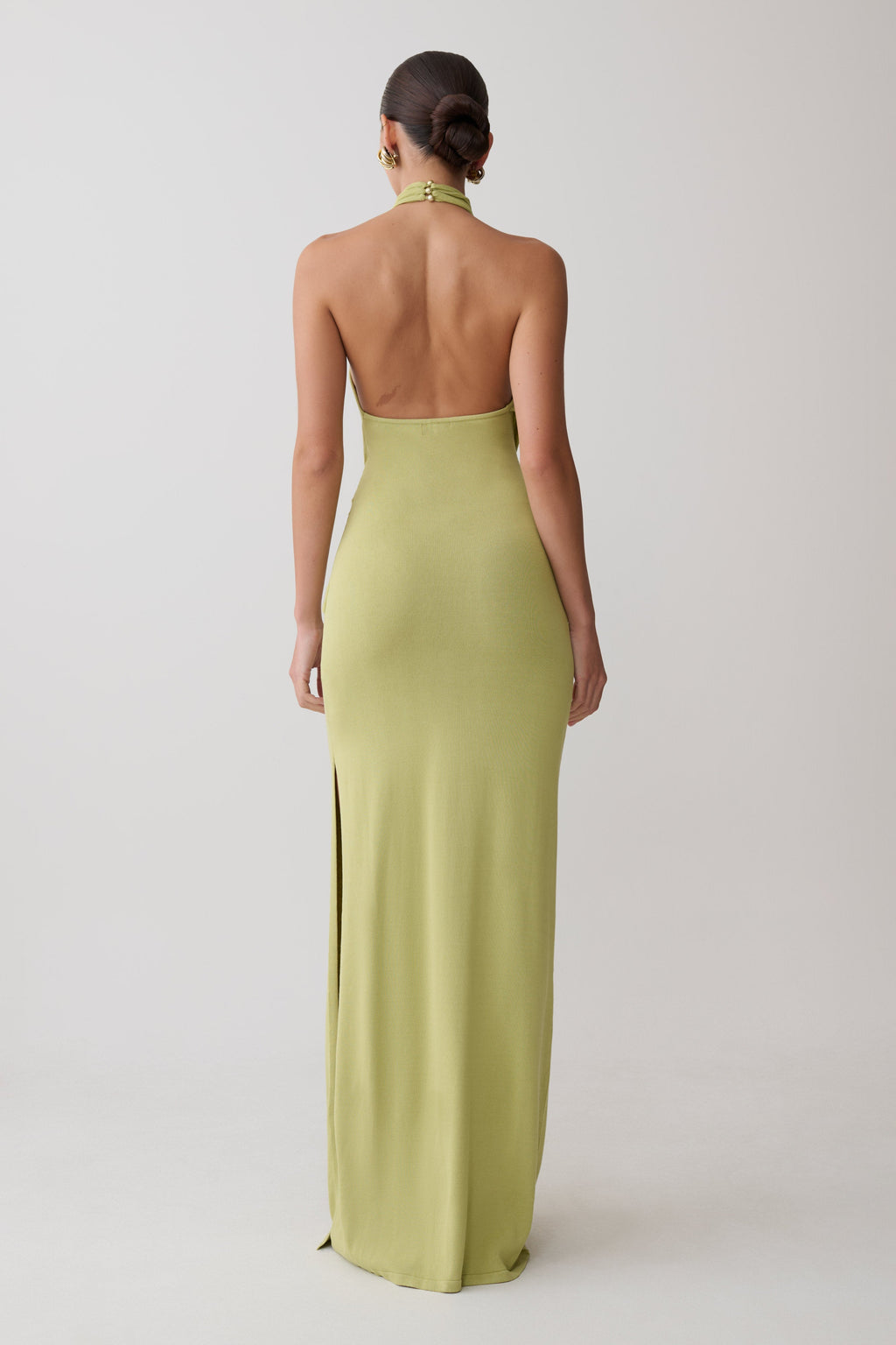 Cindylou Halter Knit Maxi Dress