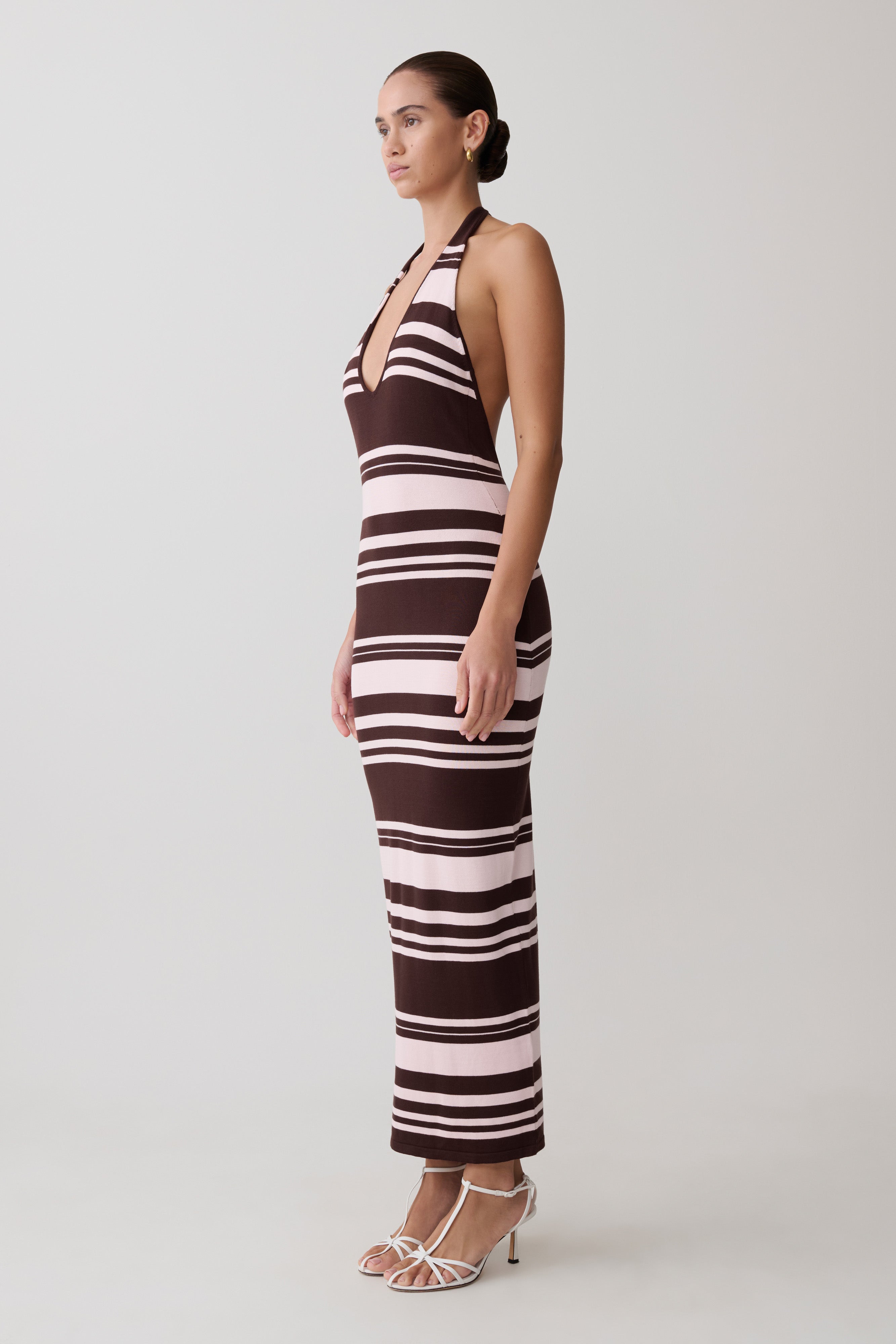 Brienne Stripe Midi Dress