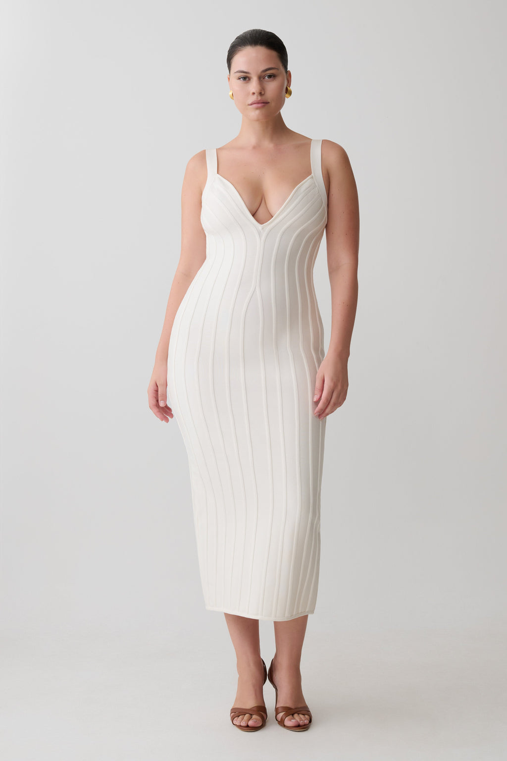 Gia Bandage Knit Midi Dress
