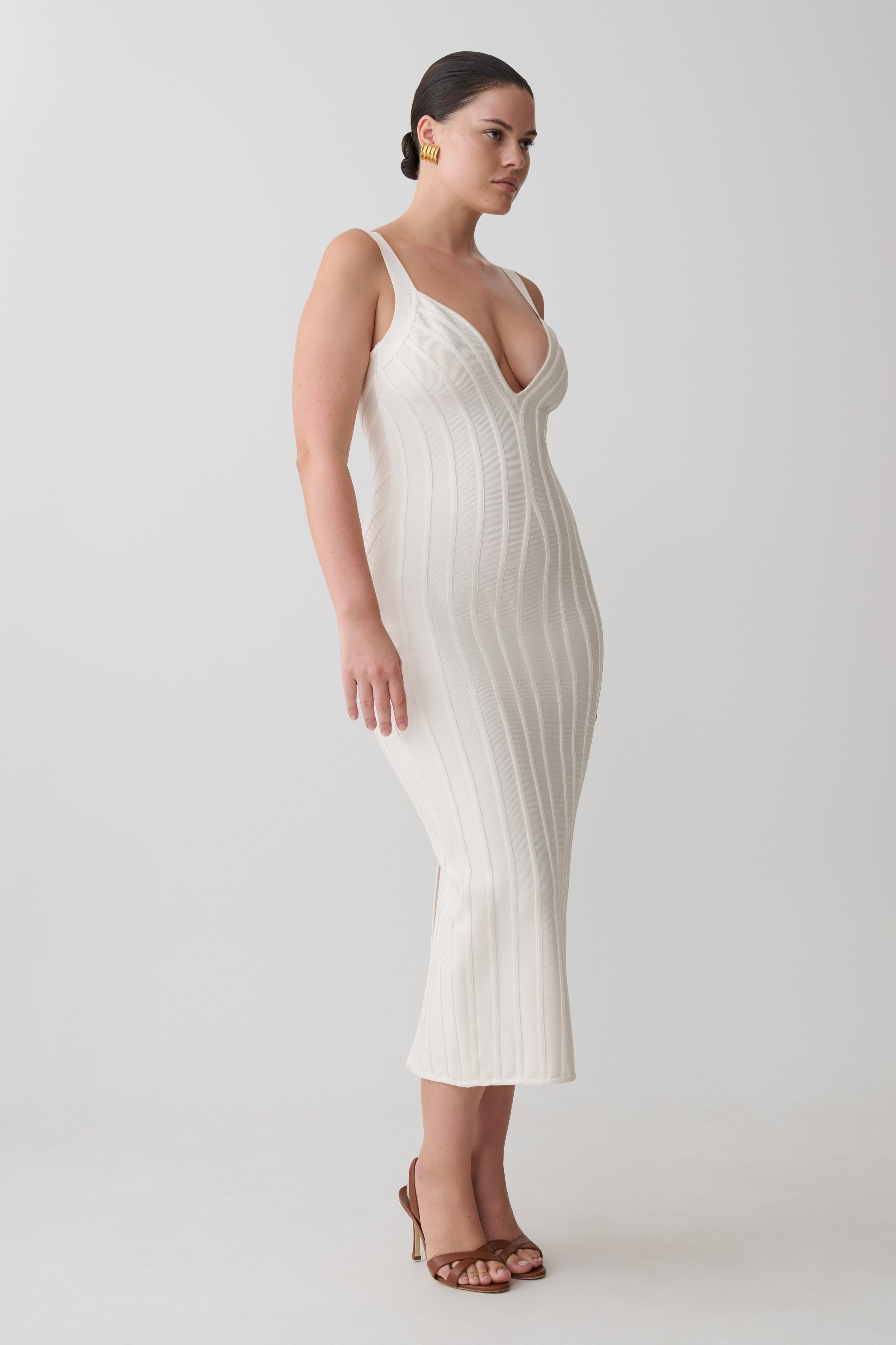 Gia Bandage Knit Midi Dress