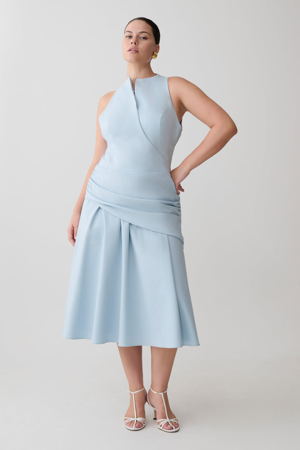 Emily Wrapped Waist Midi Dress