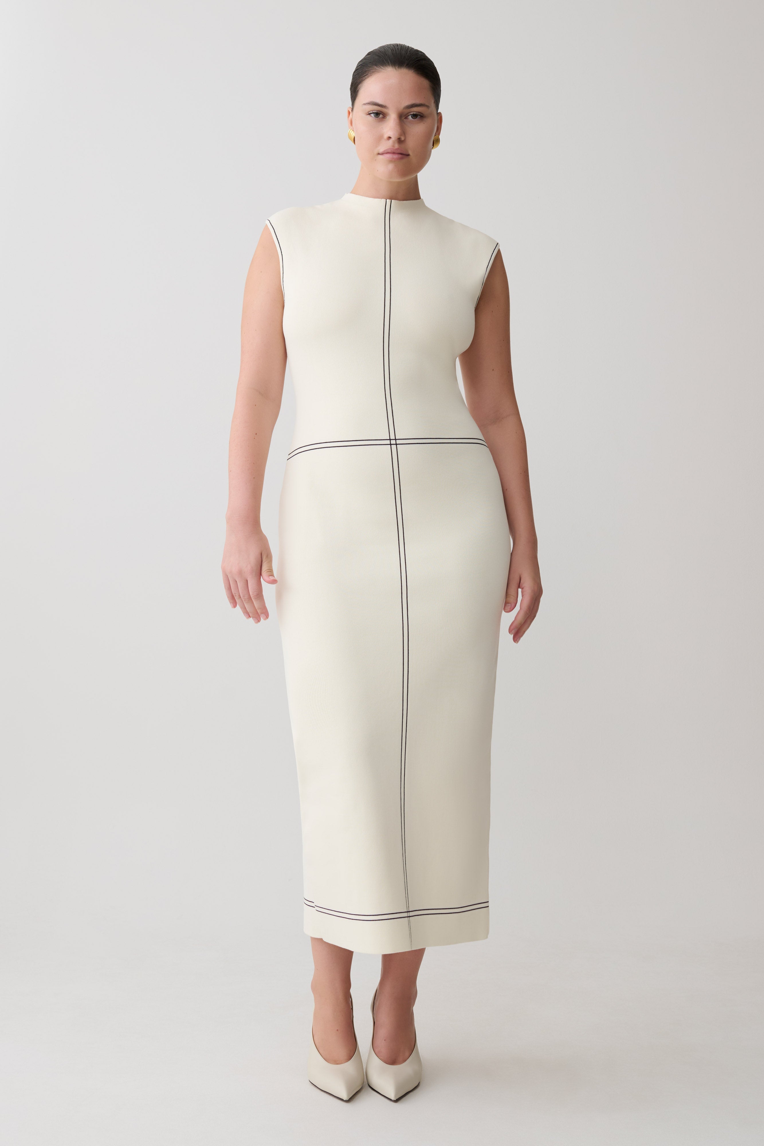 Malone Bandage Knit Midi Dress