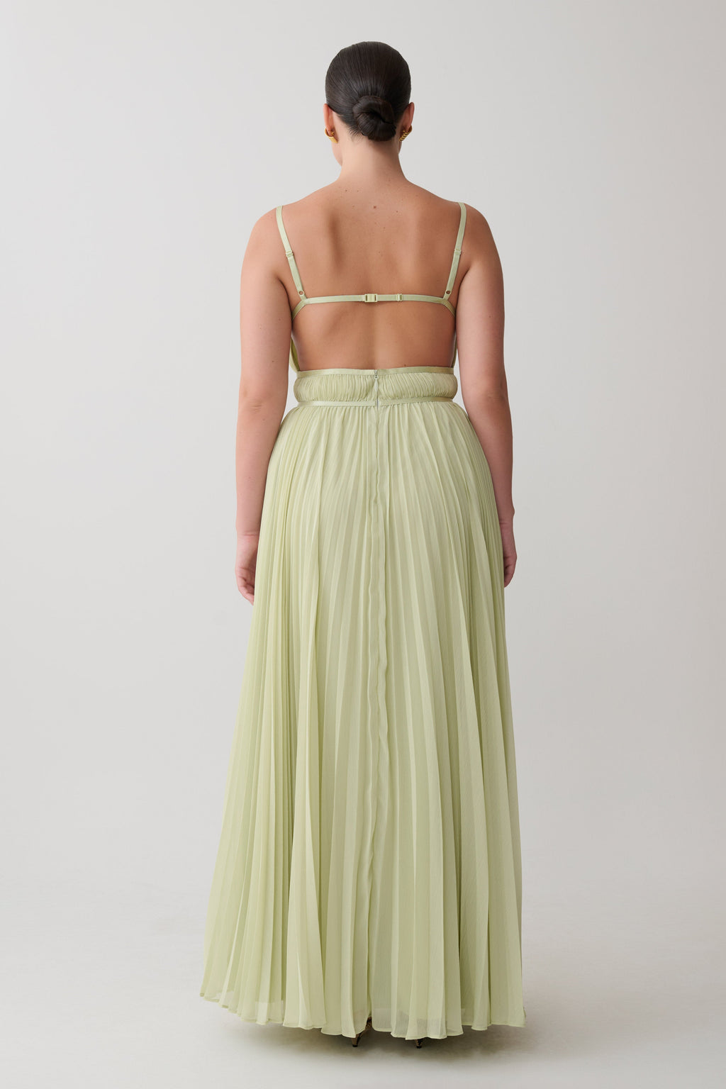 Clarisse Pleated Maxi Dress