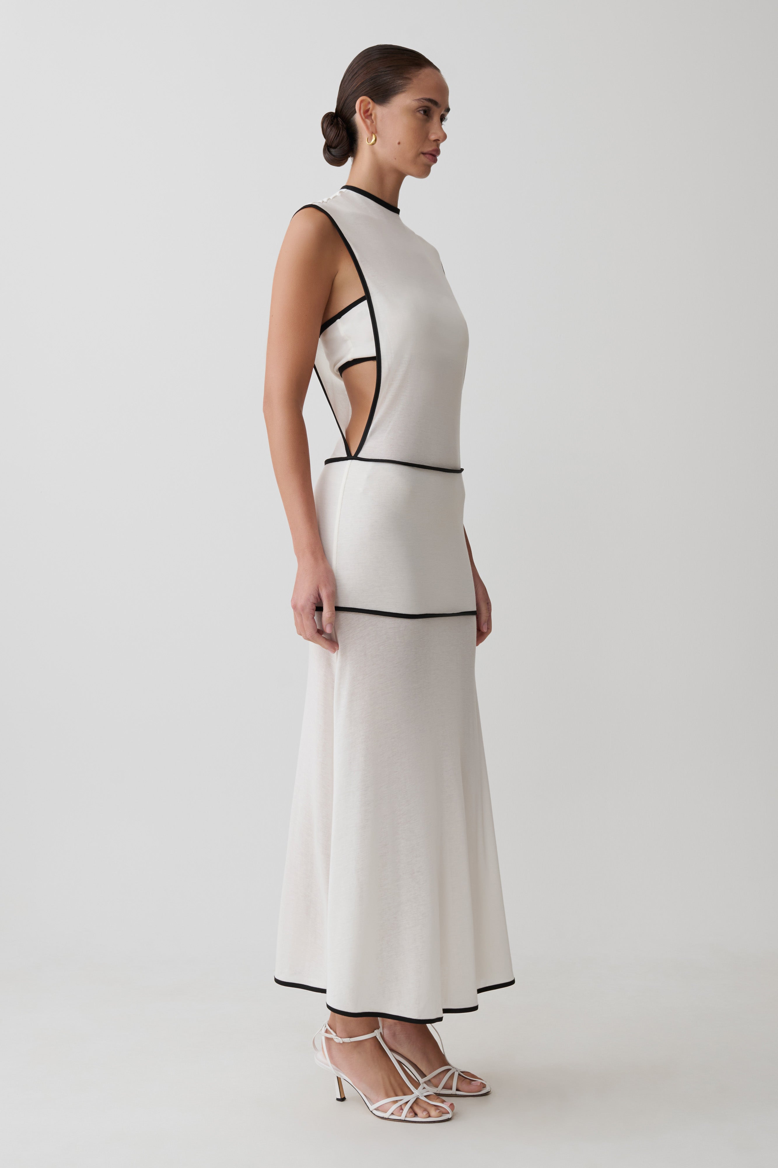 Aris Sleeveless Sheer Maxi Dress