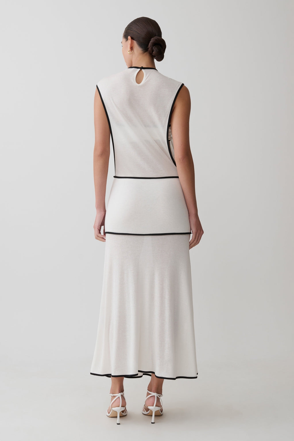 Aris Sleeveless Sheer Maxi Dress