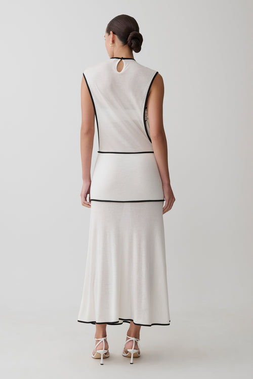 Aris Sleeveless Sheer Maxi Dress