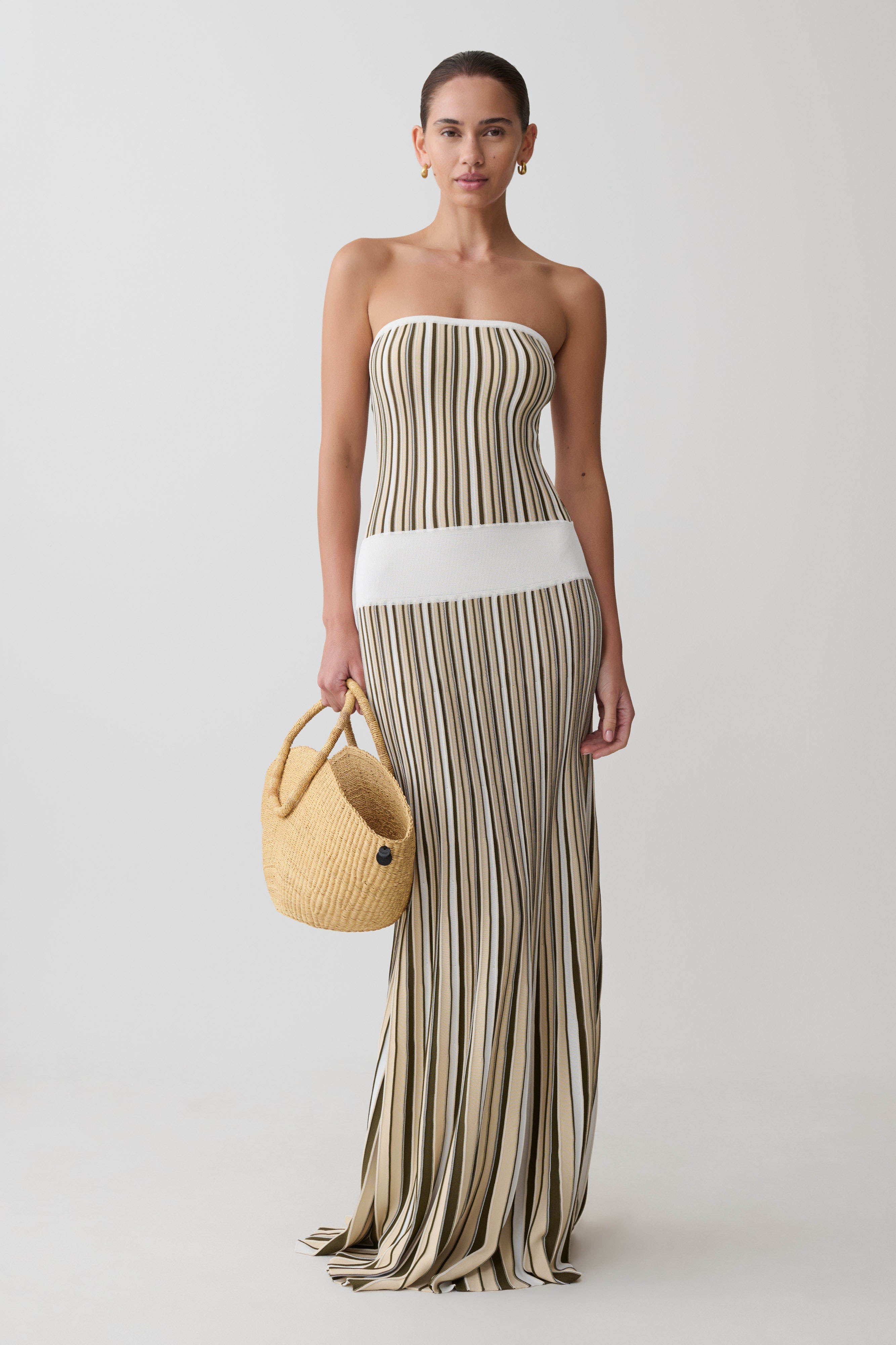 Joyce Stripe Maxi Knit Dress